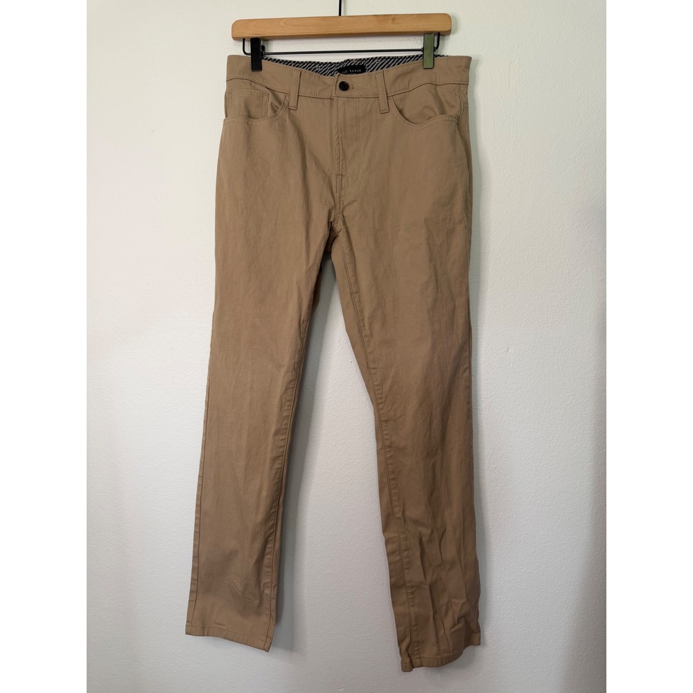 Ted Baker - Men's Khaki Chino Pants Straight Leg Size 30R